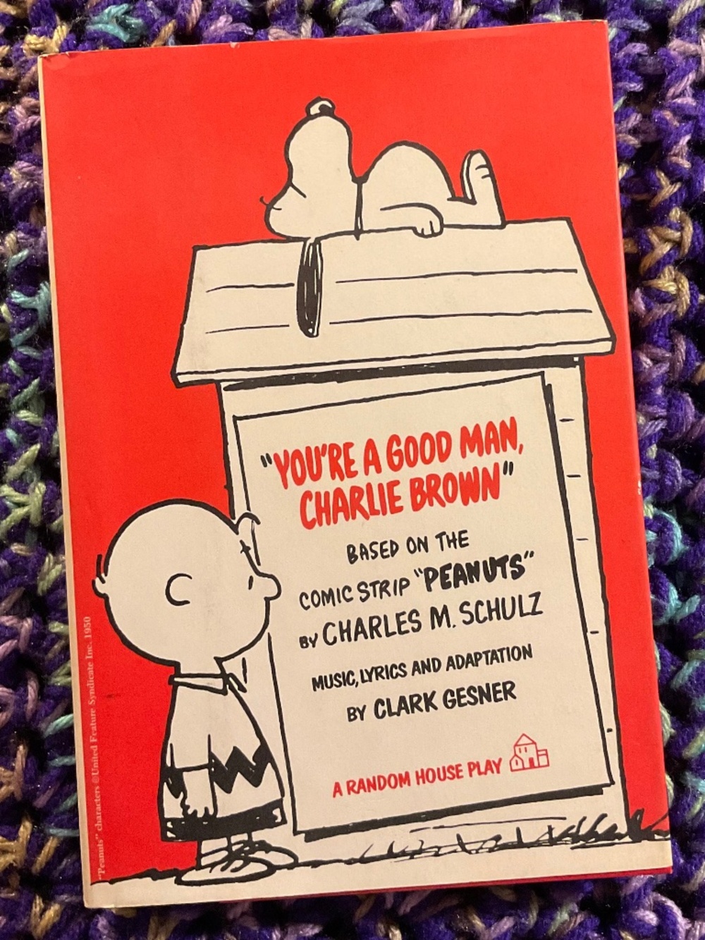 VTG- 1967” you’re a good man, Charlie Brown” hardcover Schulz